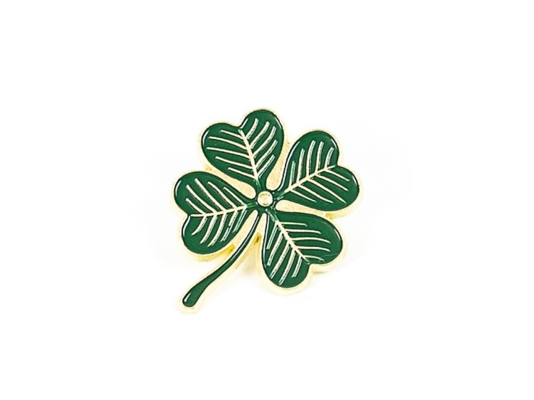 Pin Przypinka CZTEROLISTNA KONICZYNA - gadżet na szczęście-236168