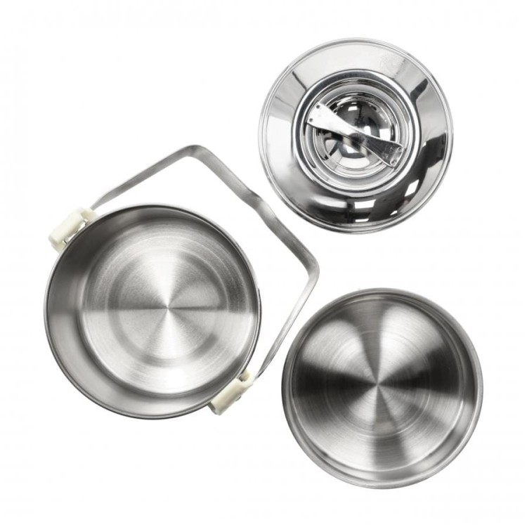 Kociołek stalowy Zebra Thailand Billy 3L 16 cm + miseczka i pokrywka-236187