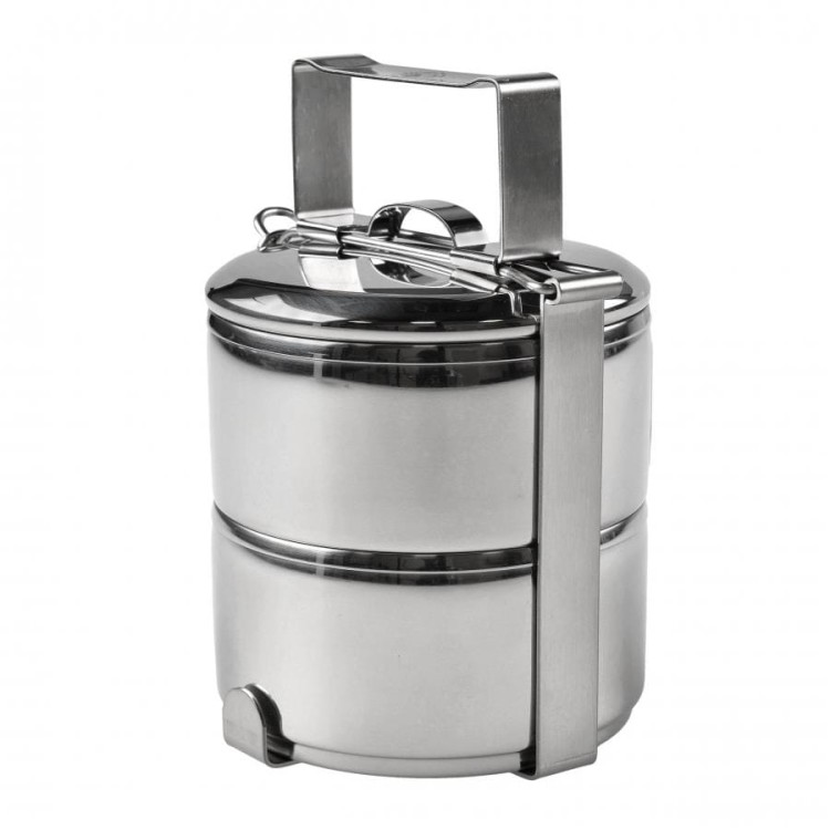 Menażka stalowa dwuczęściowa Zebra Thailand 12 cm dwa garnuszki i pokrywka-236195