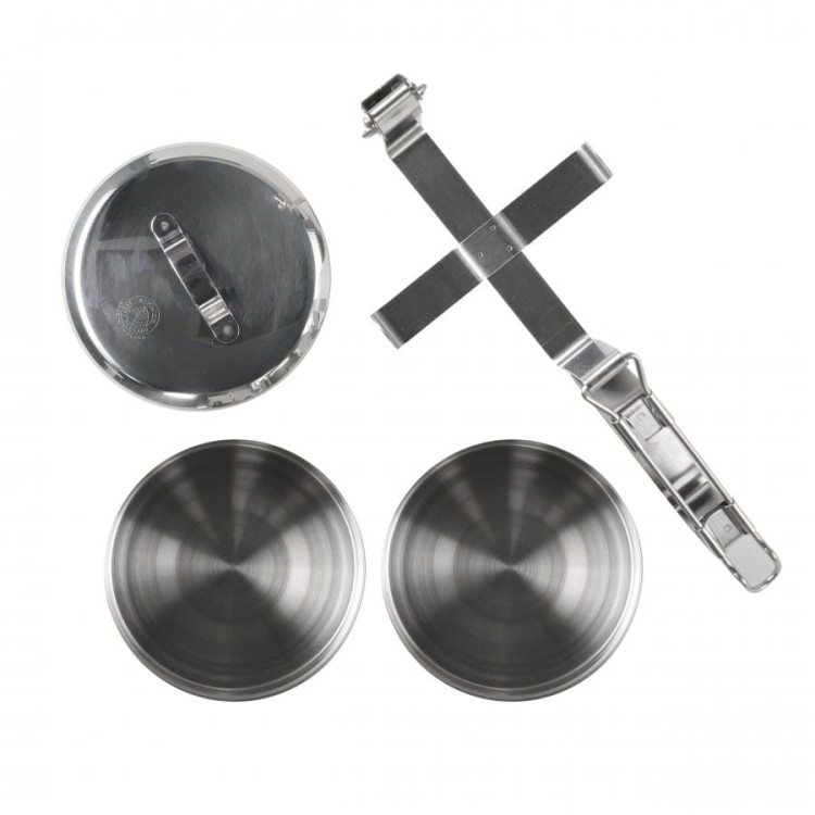 Menażka stalowa dwuczęściowa Zebra Thailand 12 cm dwa garnuszki i pokrywka-236194