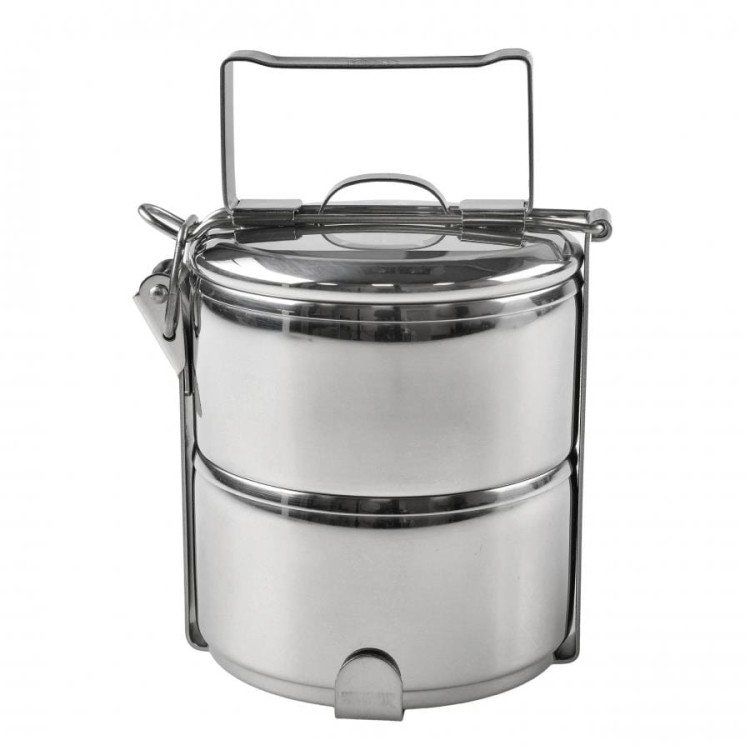 Menażka stalowa dwuczęściowa Zebra Thailand 12 cm dwa garnuszki i pokrywka-236197