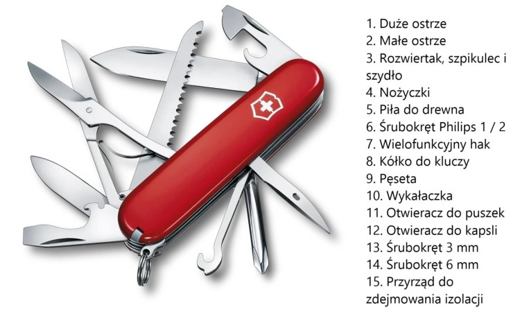Scyzoryk Victorinox Fieldmaster 1.4713 15 funkcji, czerwony-236425