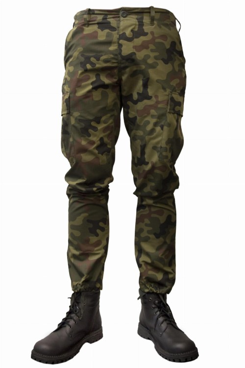 Spodnie BDU Specforce Morowo PL Woodland  bojówki z paskiem-236616