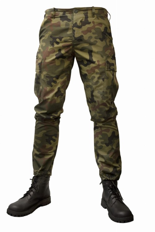 Spodnie BDU Specforce Morowo PL Woodland  bojówki z paskiem-236617
