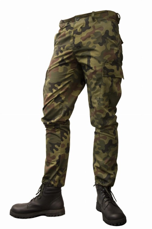 Spodnie BDU Specforce Morowo PL Woodland  bojówki z paskiem-236618