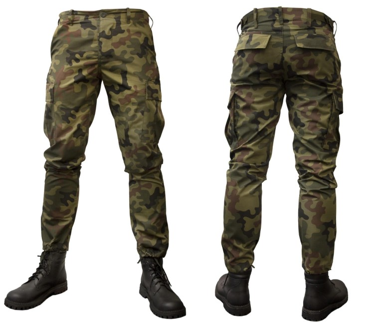 Spodnie BDU Specforce Morowo PL Woodland  bojówki z paskiem-236620