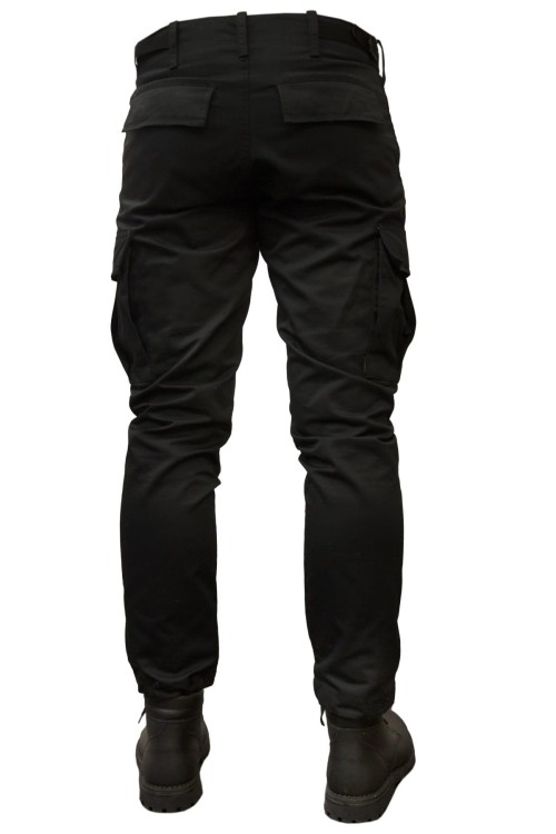 Spodnie BDU Specforce Morowo czarne  bojówki z paskiem dla ochrony-236630
