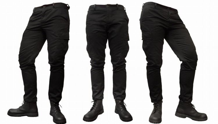 Spodnie BDU Specforce Morowo czarne  bojówki z paskiem dla ochrony-236638