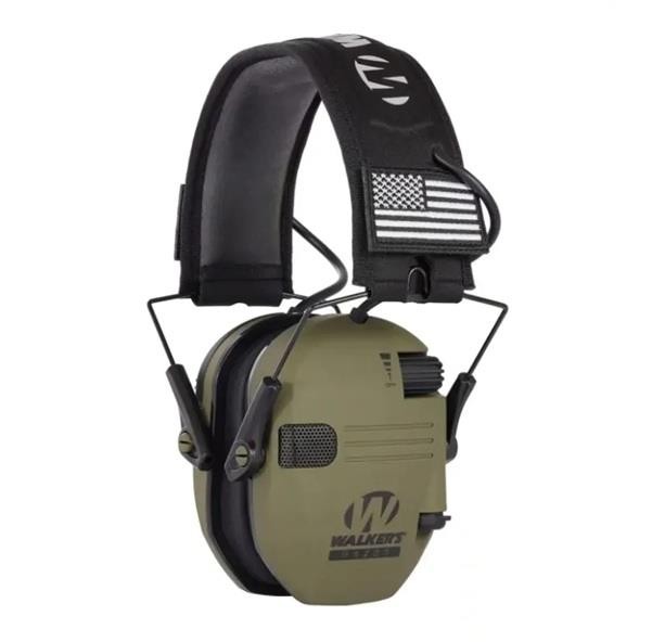 Słuchawki aktywne strzeleckie taktyczne zielone, nauszniki ochronniki słuchu przeciwszumowe-236699
