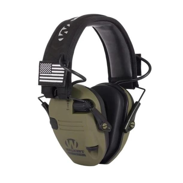 Słuchawki aktywne strzeleckie taktyczne zielone, nauszniki ochronniki słuchu przeciwszumowe-236703