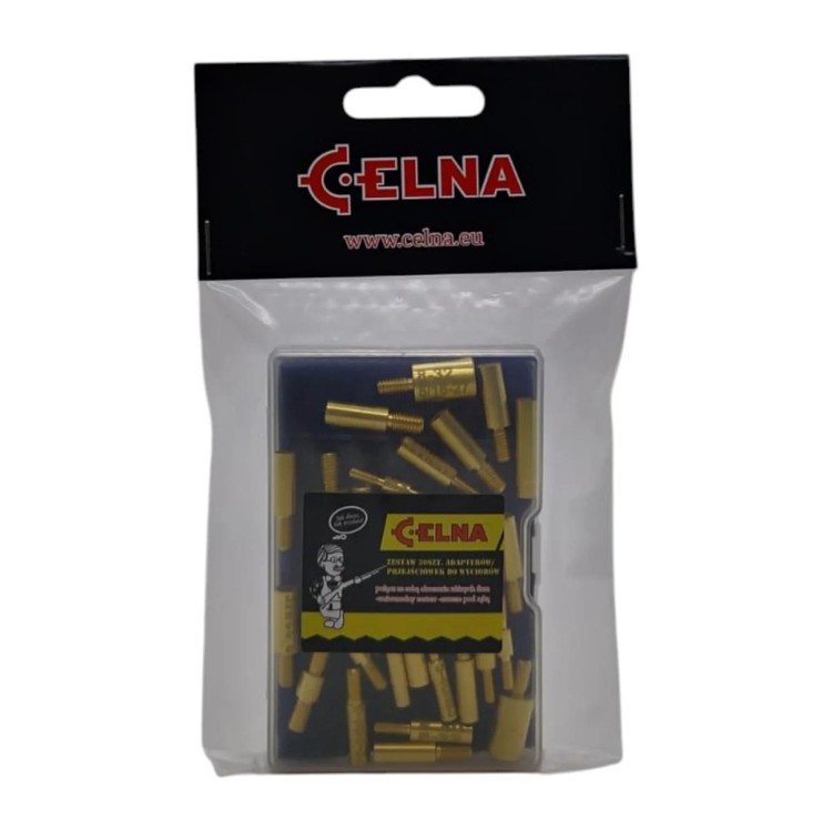 Zestaw 30 szt. mosiężnych adapterów / przejściówek do wyciorów - CELNA-236830