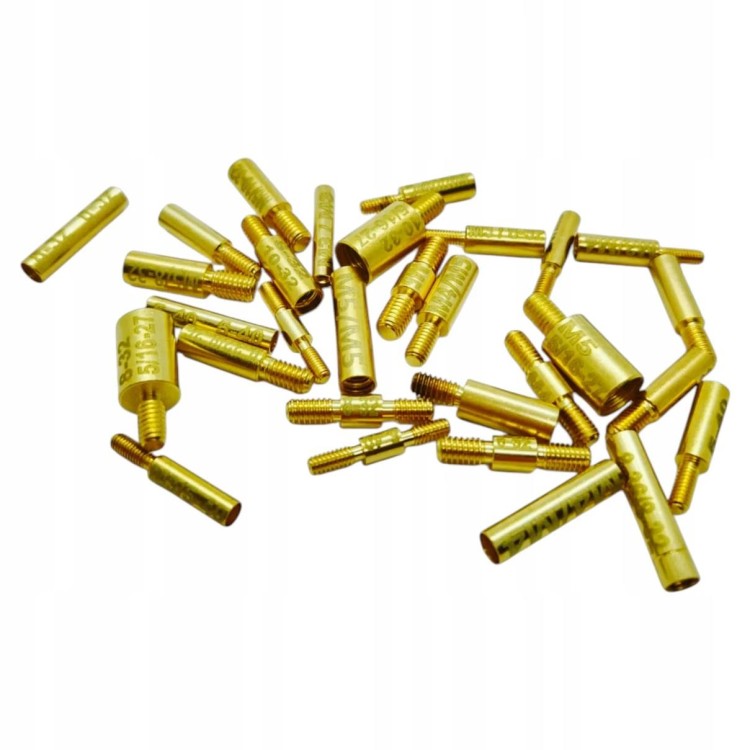 Zestaw 30 szt. mosiężnych adapterów / przejściówek do wyciorów - CELNA-236831