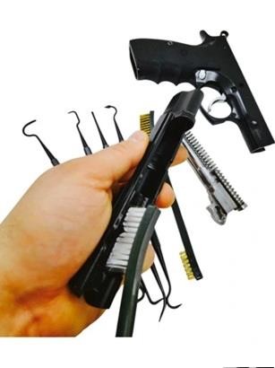 Zestaw szczotek i haków do czyszczenia broni, szczotki i haki Celna-236856