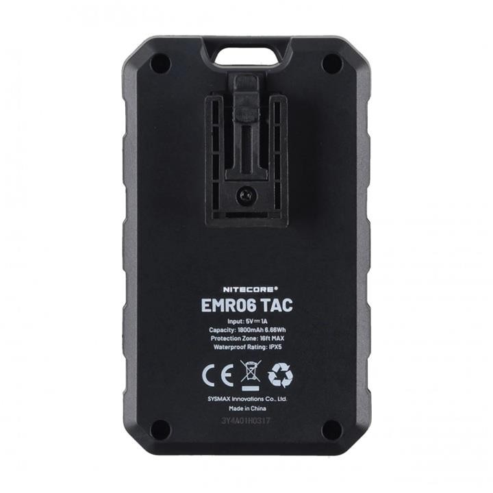 Odstraszacz komarów Nitecore EMR06TAC Fumigator czarny do 12h, 5 metrów USB-C-236933