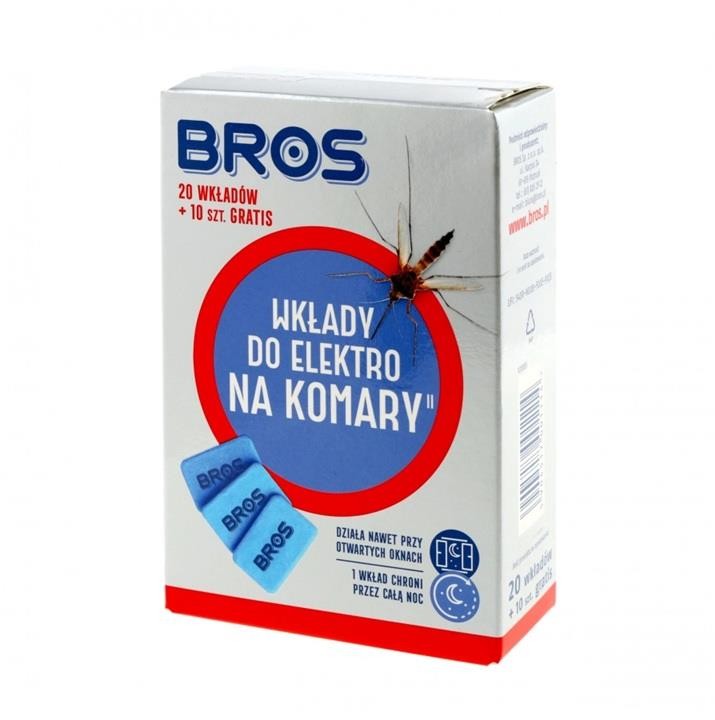 Wkłady Bros do urządzenia elektro 20 szt do odstraszaczy, Fumigatorów Nitecore-236972