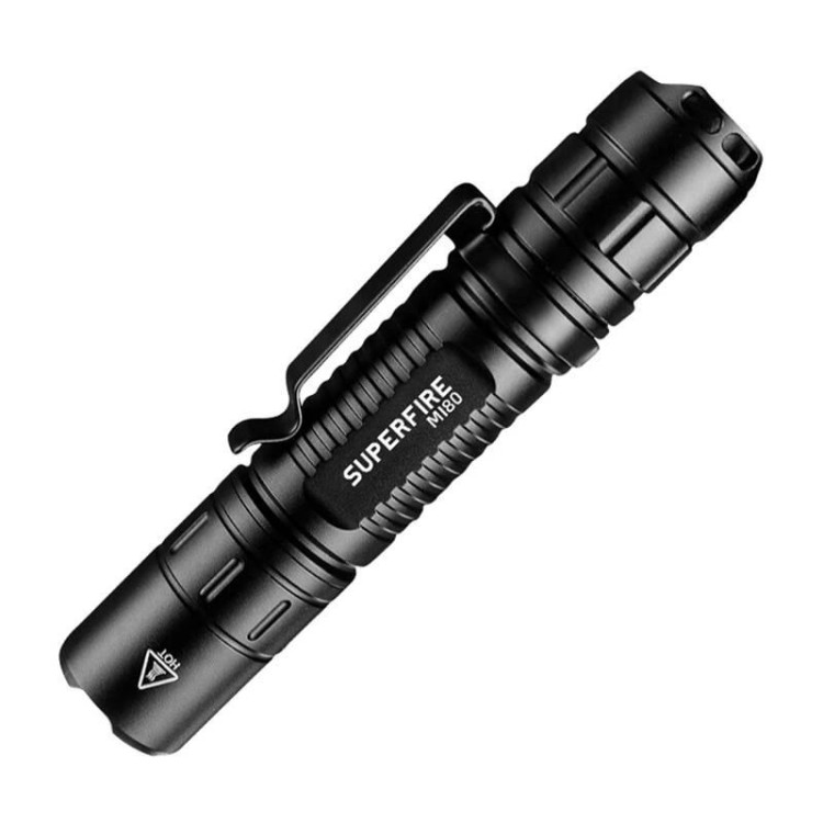 Latarka akumulatorowa Superfire MI80-S, 300 lm, 3 W, 5 trybów, 100 m-237099