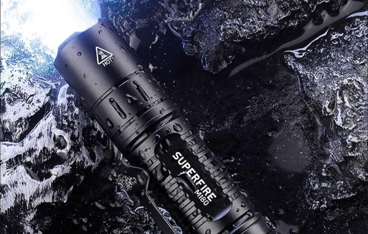Latarka akumulatorowa Superfire MI80-S, 300 lm, 3 W, 5 trybów, 100 m-237101