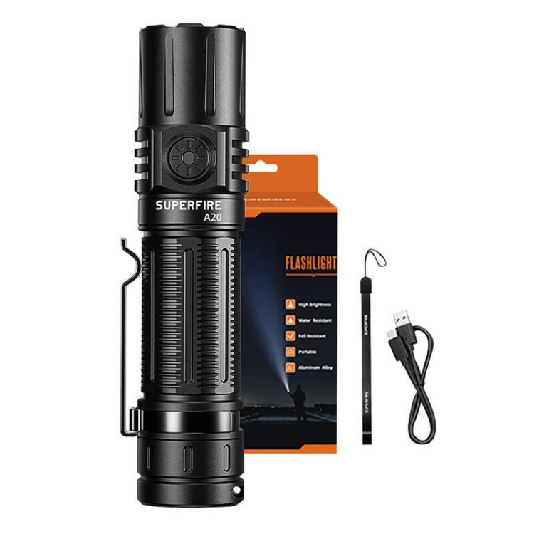 Latarka akumulatorowa Superfire A20, 1700 lm, 300 m, 5 trybów USB-C-237110