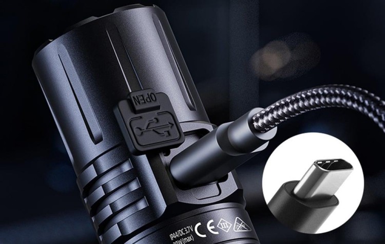 Latarka akumulatorowa Superfire A20, 1700 lm, 300 m, 5 trybów USB-C-237114