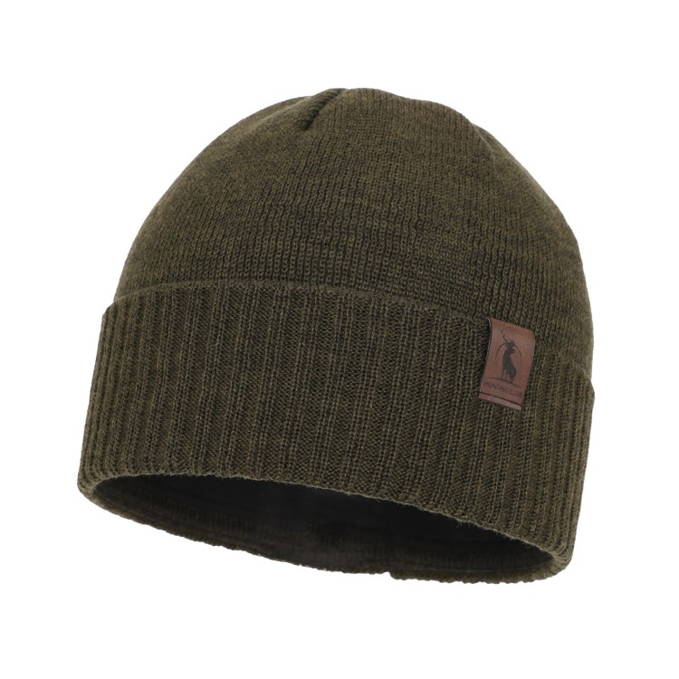 Czapka myśliwska Agbo Hogan wełna Merino - khaki, oliwkowa-237254