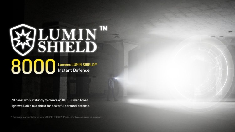 Wielofunkcyjna latarka 8000 lm z wyświetlaczem Nitecore EDC37 USB-C-237291