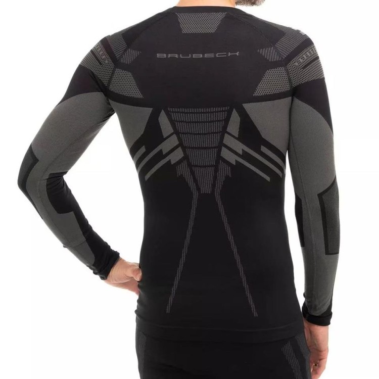 Bluza termiczna Brubeck DRY czarna LS1570M  całoroczna-231054