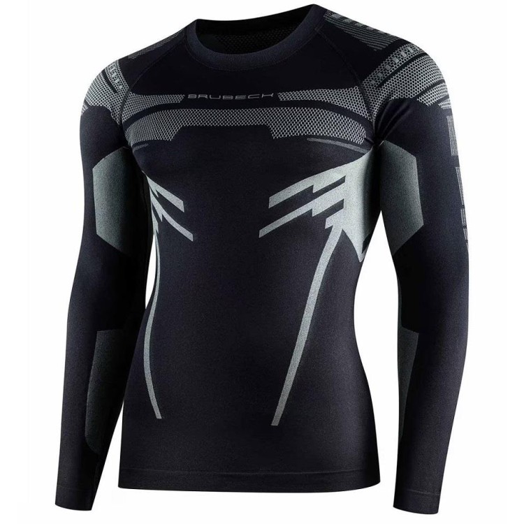 Bluza termiczna Brubeck DRY czarna LS1570M  całoroczna-231055