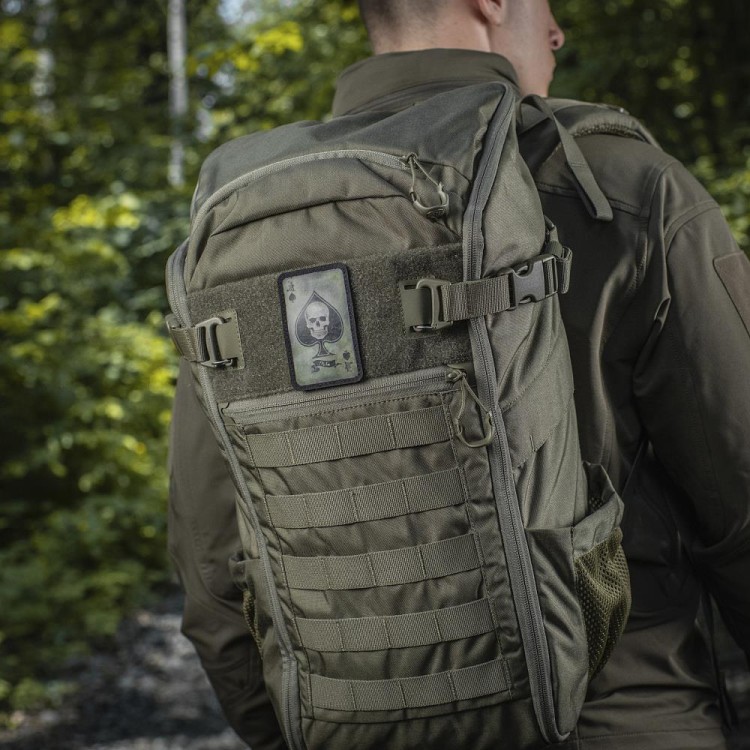 M-Tac naszywka Ace of Spades green Cordura rzep-231060