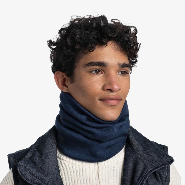 Chusta Buff Merino Woll Heavyweight solid denim-231109