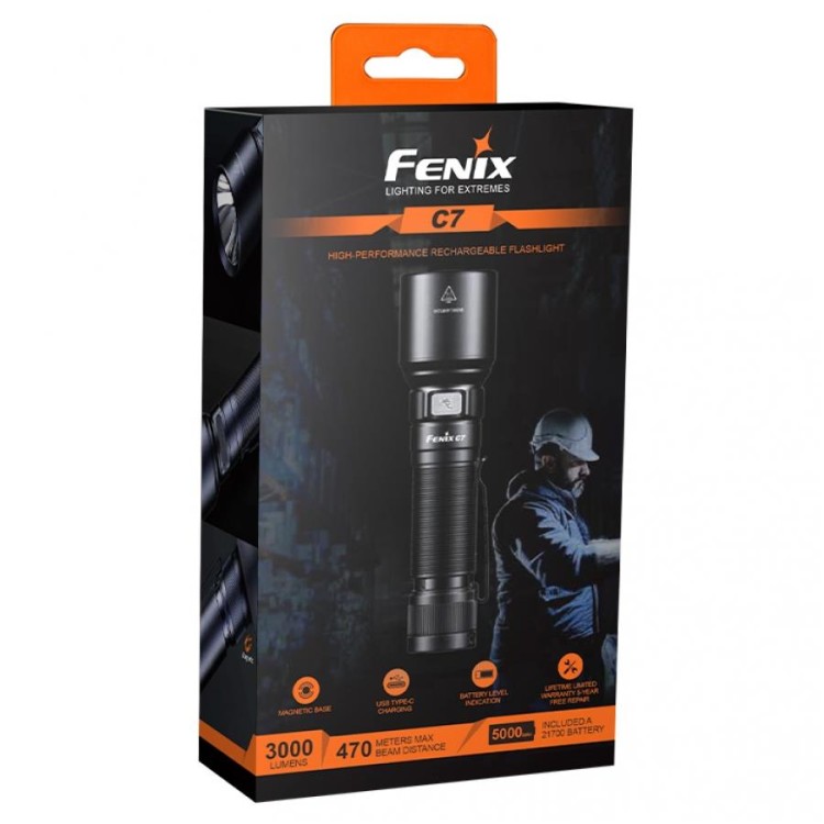 Latarka diodowa Fenix C7 3000lm USB-C-231338