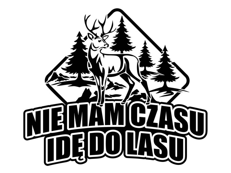 Koszulka TERMOAKTYWNA "Nie mam czasu idę do lasu" wz.1 zielona-231430