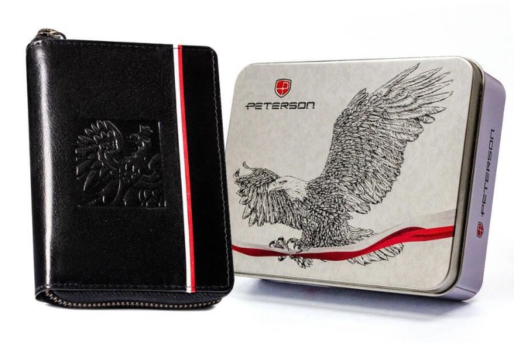 Portfel skórzany patriotyczny RFID Peterson 340P-0-232173