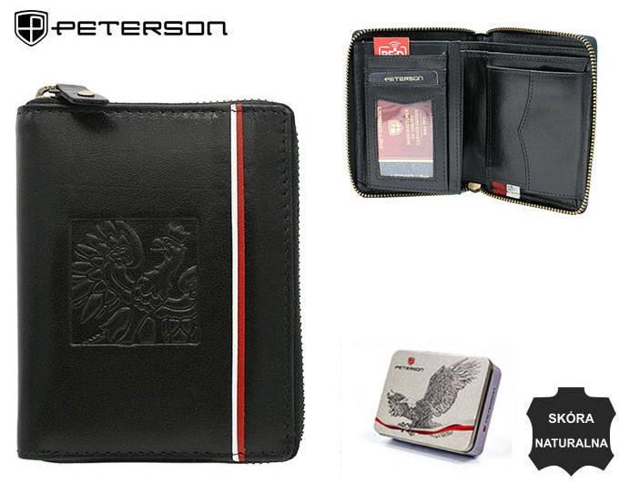 Portfel skórzany patriotyczny RFID Peterson 340P-0-232172