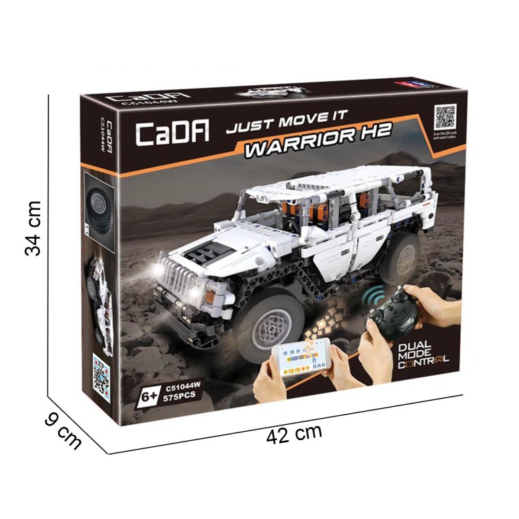 Klocki konstrukcyjne CaDA Warrior H2 Zdalnie stero-237635