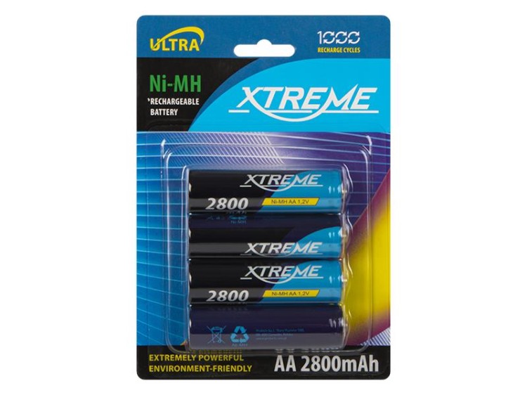 Akumulatory R6 Ni-MH AA 2800mAh XTREME 4 szt-237682