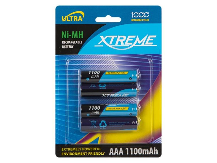 Akumulatory R3 Ni-MH AAA 1100mAh XTREME 4 szt-237684