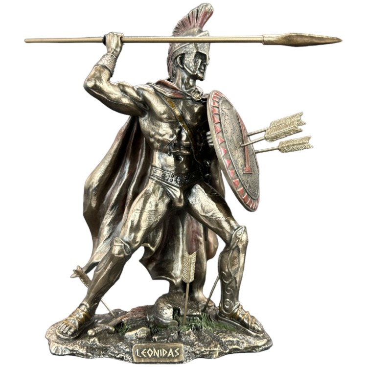 Ekskluzywna rzeźba figurka Król Sparty Leonidas 28-237907