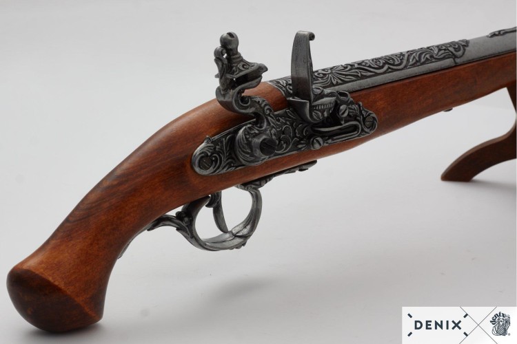 Niemiecki garłacz pistolet skałkowy z XVII w. DENI-237989