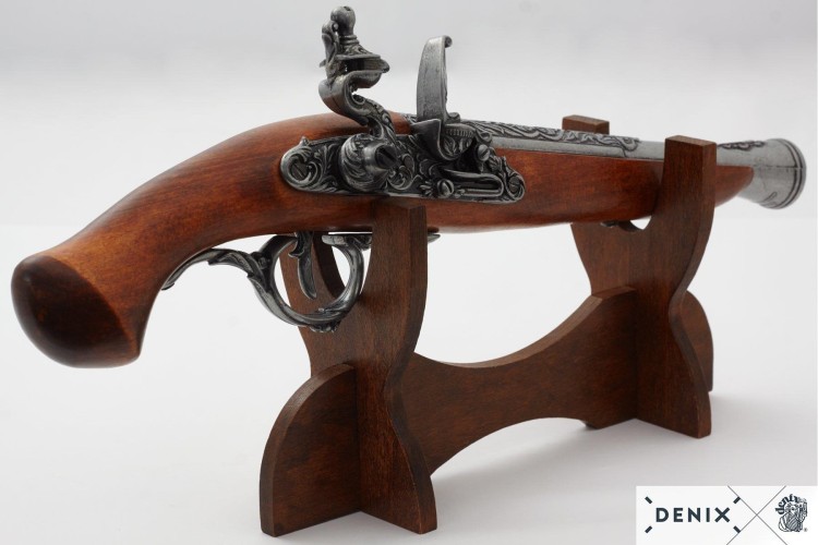 Niemiecki garłacz pistolet skałkowy z XVII w. DENI-237990