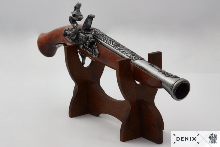 Niemiecki garłacz pistolet skałkowy z XVII w. DENI-237991