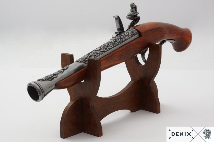 Niemiecki garłacz pistolet skałkowy z XVII w. DENI-237992