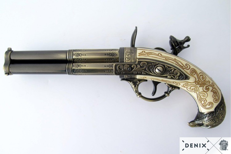 Trzylufowy pistolet Denix model - replika dekoracy-238111