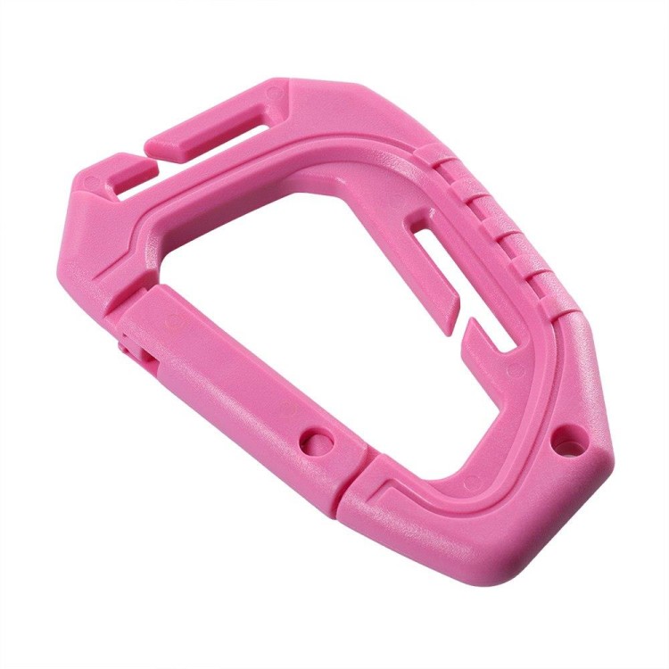 Duży Karabińczyk taktyczny M-TAC 9,3 cm różowy-238300