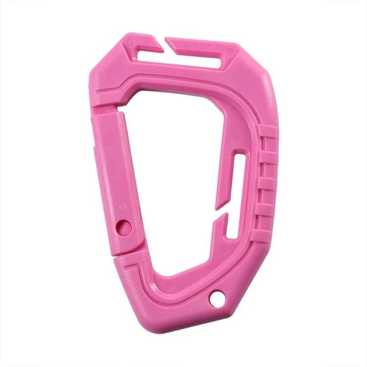 Duży Karabińczyk taktyczny M-TAC 9,3 cm różowy-238301