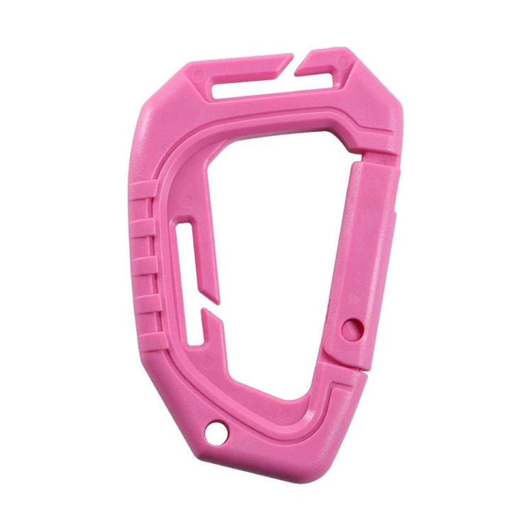 Duży Karabińczyk taktyczny M-TAC 9,3 cm różowy-238302