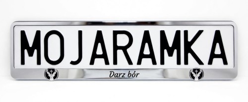 Ramka do tablicy rejestracyjnej "Darz bór" 1 szt-238761