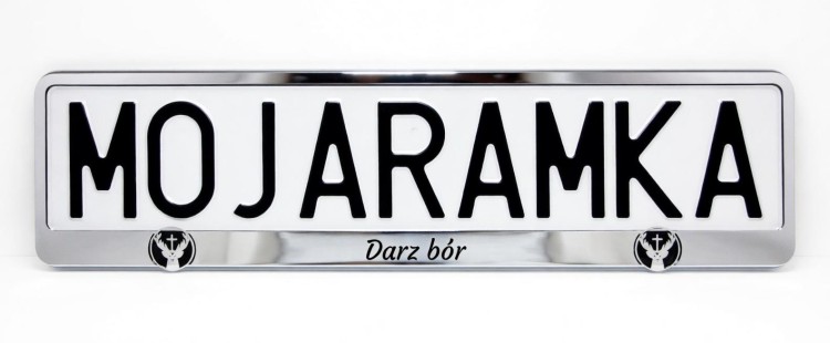 Ramka do tablicy rejestracyjnej "Darz bór" 1 szt-238761
