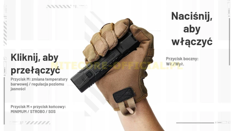 Ultrasmukła latarka ręczna Nitecore EDC07 MCT USB--238866