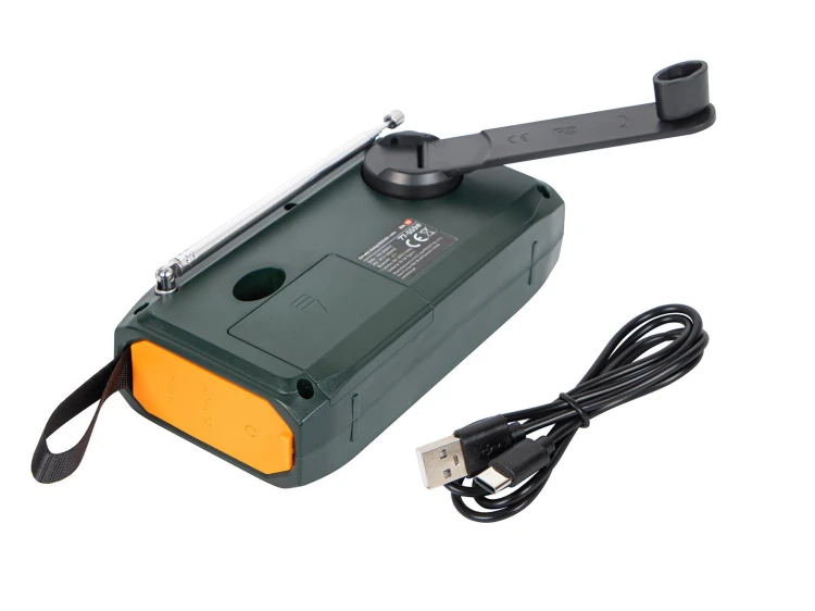 Radio survivalowe na korbkę, solarne, LCD RA19-238373