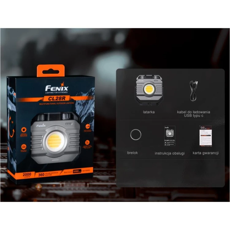 Lampa kempingowa Fenix CL28R 2000 lm white + red-232096